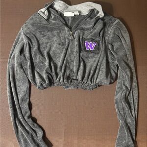 Washington Huskies cropped pull over